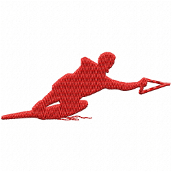 Sports Silhouette Embroidery Design 12